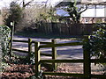 Footpath reaches Puttenham Heath Road