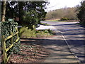 Bend on Puttenham Heath Road west of the A3