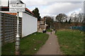 Southeast London:  Love Lane footpath