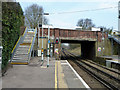 Holmwood station - on the up platform