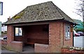 Bus shelter on the B4380 road at Atcham