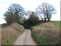 Cutting on road near Brookleigh