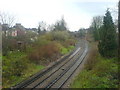 Railway cutting as seen from Copleston Passage