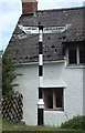 Fingerpost road sign at Llanvihangel Crucorney