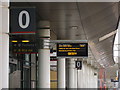 SJ8989 : Signage for platform Zero by Bob Harvey