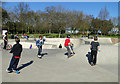 Skateboarding area in Normanston Park, Oulton Broad