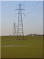 Farmland and pylons, Chinnor