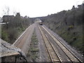 Train heading towards Barry Station