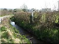 Brook next to the road through Luton