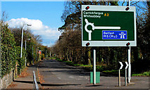 J3581 : The old Shore Road, Rushpark, Newtownabbey by Albert Bridge