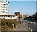 Stop - helicopter landing, University Hospital of Wales.Cardiff