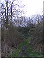 TM3663 : Footpath to Glemham Road by Geographer