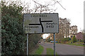 Road sign, Batford