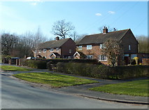 SJ7776 : Houses on Marthall Lane, Ollerton, Cheshire by Anthony O'Neil