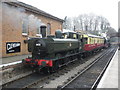 GWR Auto-train waits at Bishops Lydeard, with a train for Norton Fitzwarren