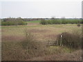 View from the B1210 towards the A180