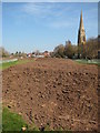 SO8540 : New flood bank in Upton-upon-Severn by Philip Halling
