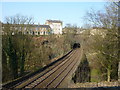 Railway line under New Mills