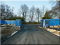 Building site entrance to St Ambrose College from Hale Road