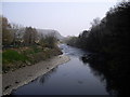 ST1183 : View downstream from the footbridge at Gwaelod-y-garth by John Lord