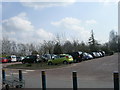 Part of the Car Park at Tong Garden Centre