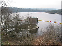 SJ9958 : The outfall Tittesworth Reservoir by Peter Turner