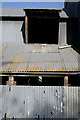 Corrugated building near Bishops Frome