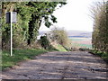 TQ3409 : Road to St. Mary's Farm, Falmer near Brighton by nick macneill