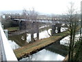 Canal, river and railway bridge, Neath