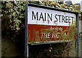 Main Street sign, Greyabbey