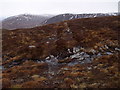 NN6369 : Off-shoot ATV track heading into the west on the southern slopes of Meall na Leitreach near Dalnaspidal by ian shiell