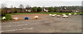 Painted boulders adjacent to Caerwent Village Hall