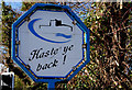 Council boundary sign, Jordanstown