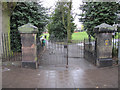 The south-west entrance to Alexandra Park, Hoole