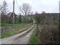 Track to Press Lane Farm (footpath)