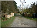 The entrance to Brackenmoor Pet Hotel, Laughton