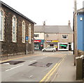 Pontnewydd: Commercial Street shops viewed from Chapel Street