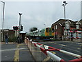 Brighton bound train leaving West Worthing