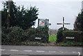 Road sign, Pound Rd, Bush Rd, East Peckham