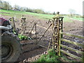 Wrought iron gate at Hall Farm near Lutwyche Hall