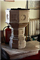 All Saints, Westbere - Font