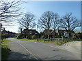 Road running past Ashington parish church