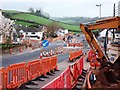 Road widening at Tweenaway Cross, Paignton