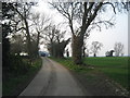 Access lane to Appleton Manor