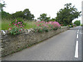 Colourful church wall