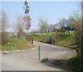 Entrance lane to The Stable Barn, Llandevaud