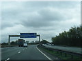 M6 sign gantry approaching Junction 19