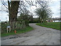 Sandpit Farm entrance drive