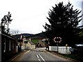 Approach to Gartly level crossing