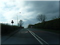 Macclesfield Road approaching railway bridge